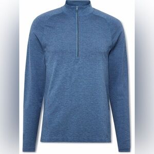 Lululemon - Metal Vent Tech 3.0 Slim-Fit Stretch  Half-Zip Top Blue medium
